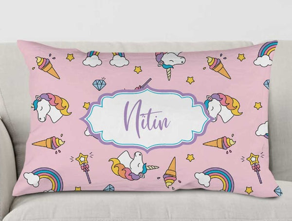 Personalized Unicorn Printed Pillow