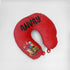Personalised Red Printed Kids Neck Pillow Combo