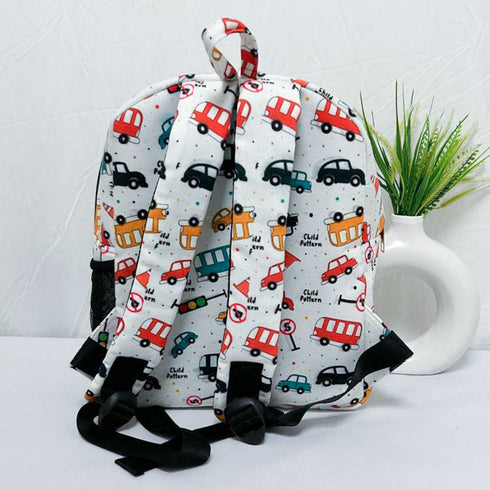 Personalised Cars Printed Kids Bag Pack