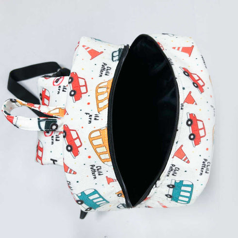 Personalised Cars Printed Kids Bag Pack