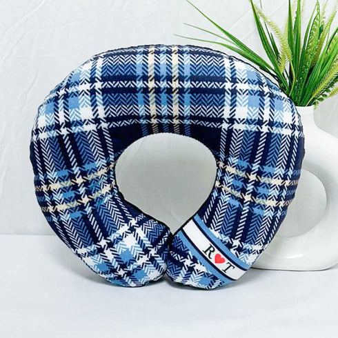 Personalised Blue Check Printed Printed Combo Gift Set