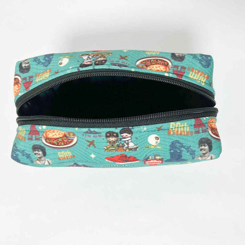 Personalised Green Printed Box Pouch