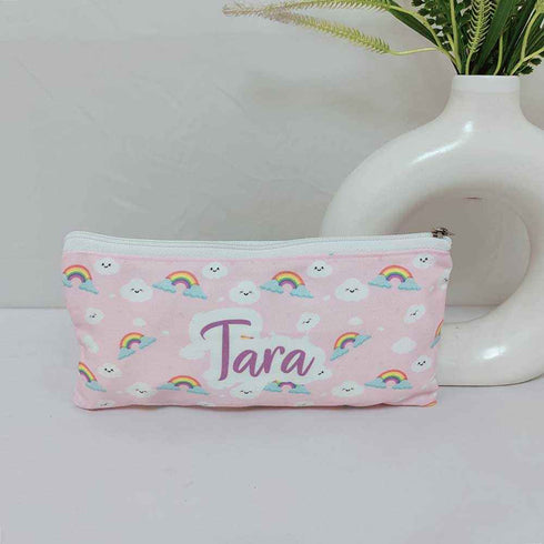 Rainbows Printed Kids Drawstring Bag & Pouch Combo