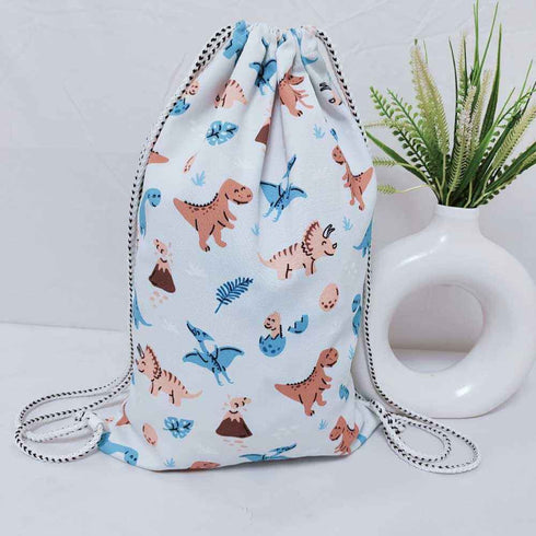 Personalised Animals Printed Kids Drawstring Bag