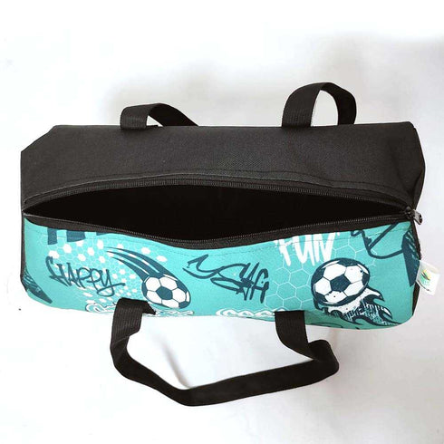 Personalised Football Printed Kids Duffle Bag