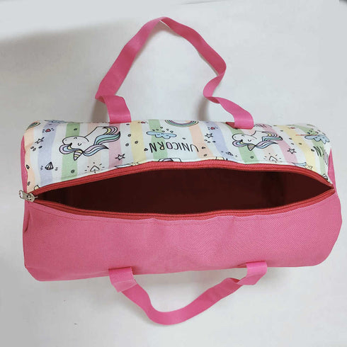 Personalised Unicorn Printed Kids Duffle Bag
