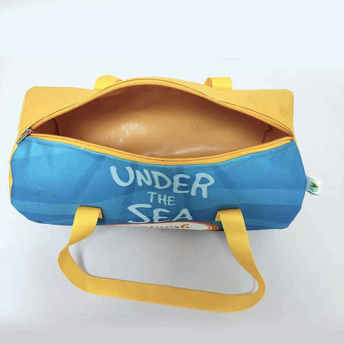 Personalised Sea Printed Kids Duffle Bag