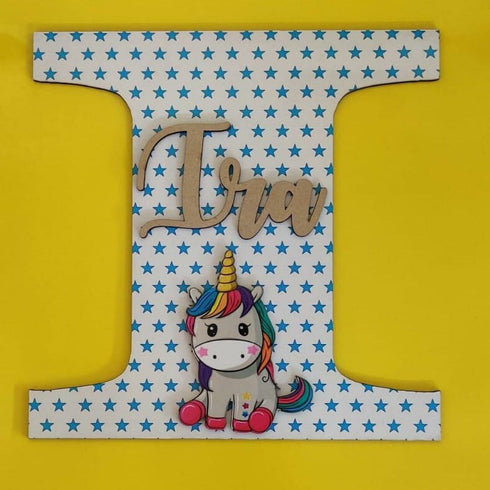 Personalised MDF Kids Name Plate