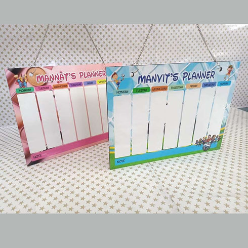 Personalised Weekly Planner For Kids