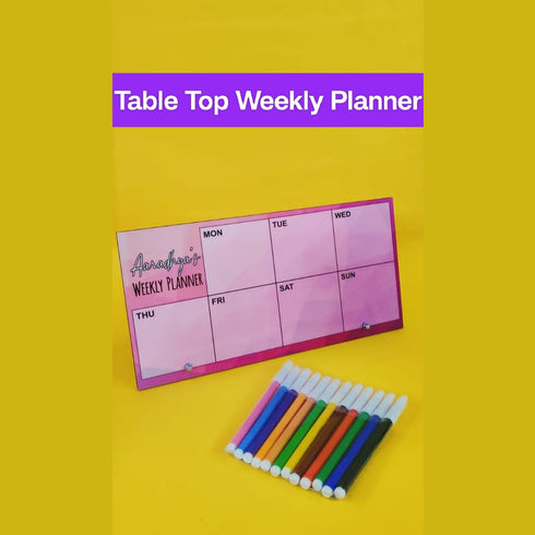 Personalised Weekly Planner For Kids