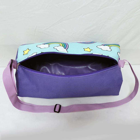 Personalised Rainbow Printed Kids Sling Duffle Bag