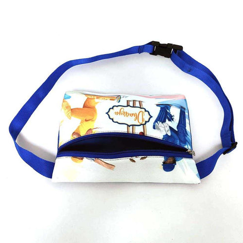 Personalised Cricket Printed Kids Waist Pouch