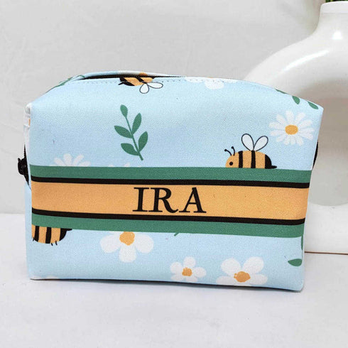 Personalised Floral Printed Kids Box Pouch