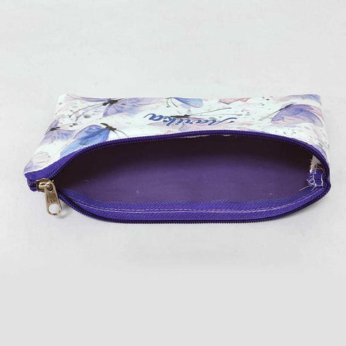 Personalised Butterflies Printed Kids Pencil Pouch