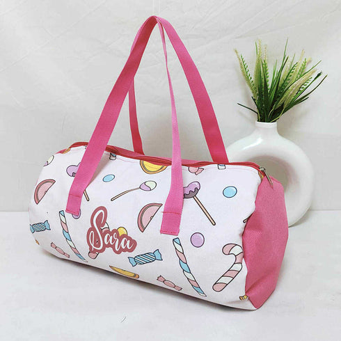 Personalised Candies Printed Kids Duffle Bag