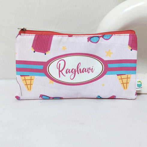Personalised Sunglass Drawstring Bag & Pencil Pouch Kids Combo