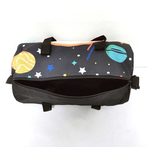 Personalised Space Printed Kids Sling Swimming Duffle Bag