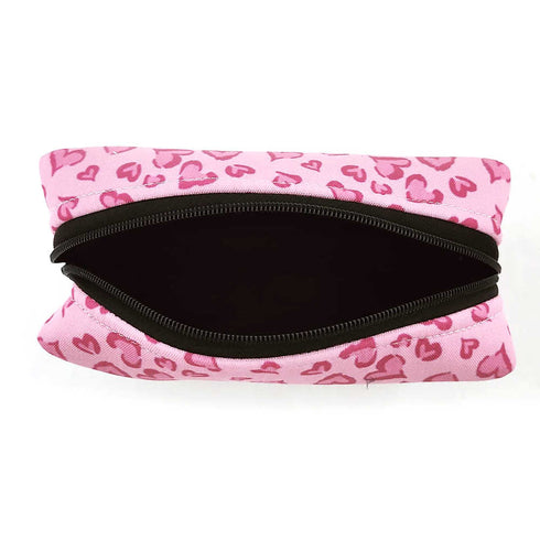 Personalised Pink Hearts Printed Kids Box Pouch