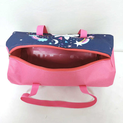 Personalised Unicorn Printed Kids Swimming Duffle Bag