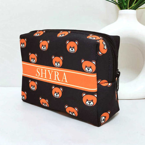 Personalised Teddy Faces Printed Kids Box Pouch