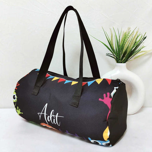 Personalised Multicolor Printed Kids Swimming Duffle Bag