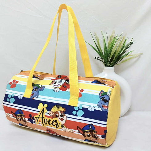 Personalised Dogs Printed Kids Swimming Duffle Bag