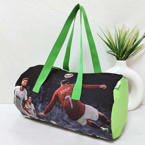 Personalised Football Players Printed Kids Swimming Duffle Bag