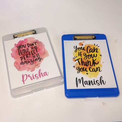 Personalized Kids Examboard & Clipboard Organizer