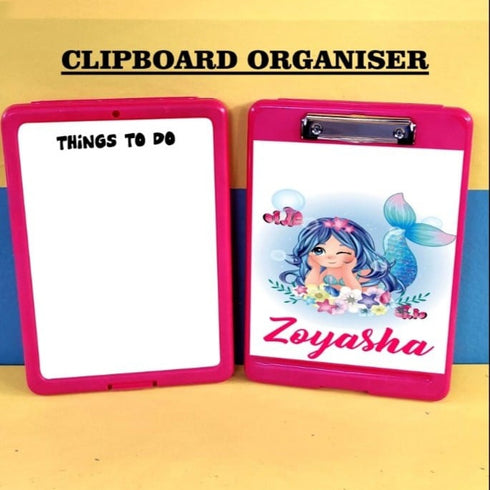 Personalized Kids Examboard & Clipboard Organizer