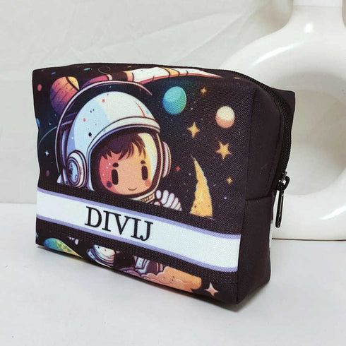 Personalised Space Printed Kids Box Pouch