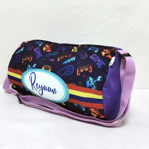 Personalised Game Printed Kids Sling Duffle Bag