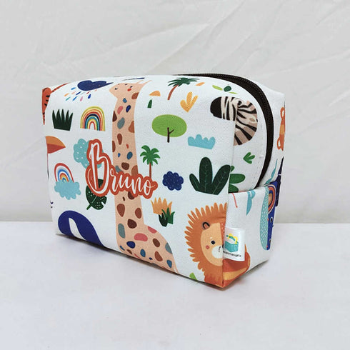 Personalised Animal Printed Kids Box Pouch