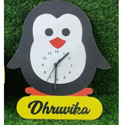 Personalized Cartoon Wall Clock for Kids