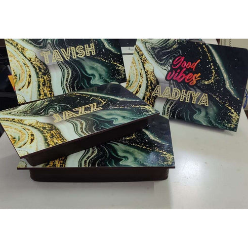 Personalised Wooden Table and Lap Cushions