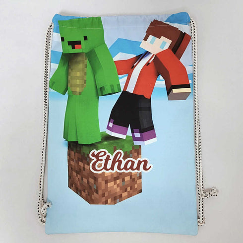 Personalised Printed Kids Drawstring Bag