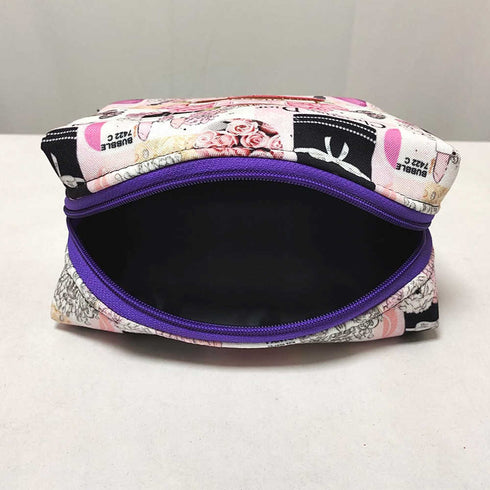 Personalised Floral Printed Box Pouch