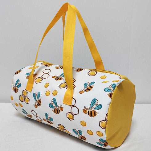 Personalised Honey Bee Printed Kids Swimming Duffle Bag