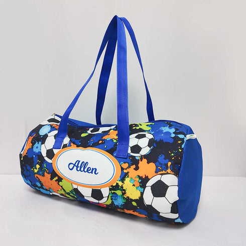 Personalised Football Printed Kids Swimming Duffle Bag