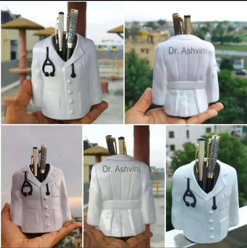 Personalised Doctor Pen Stand/ Doctor Coat Pen Stand