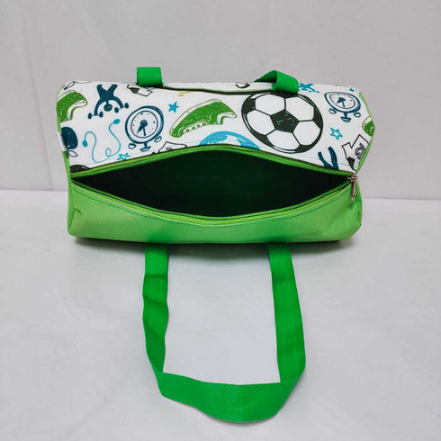 Personalised Football Printed Kids Swimming Duffle Bag