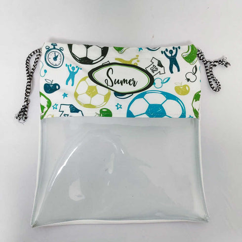 Personalised Football Printed Kids Shoe Bag Combo Gift Set