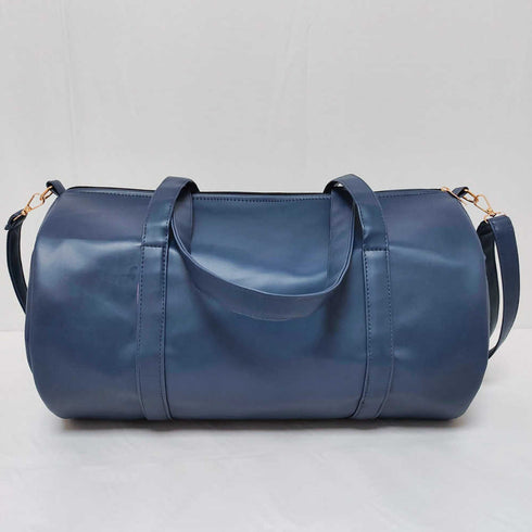 Personalised PU Duffle Sling Bag for Men - Navy Blue