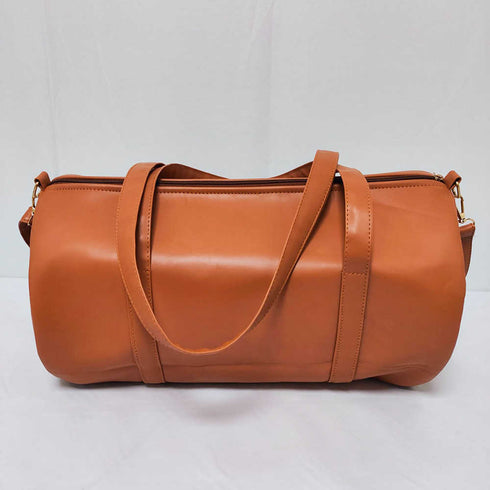 Personalised PU Duffle Sling Bag & Pouch Combo Gift Set for Men - Tan