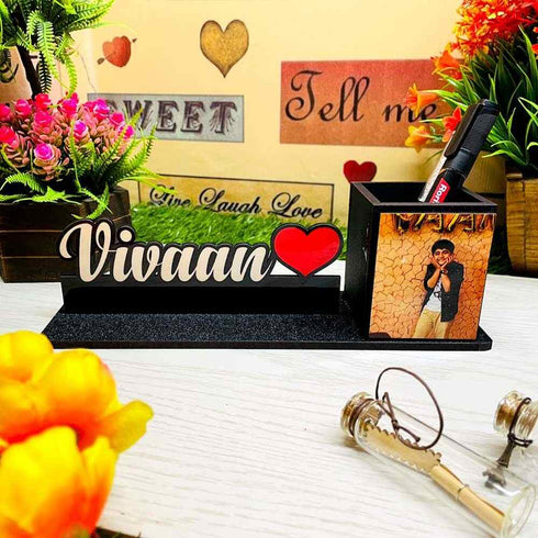 Personalised Photo Pen Stand