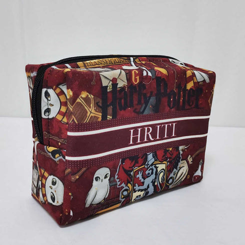 Personalised Owl Printed Kids Box Pouch