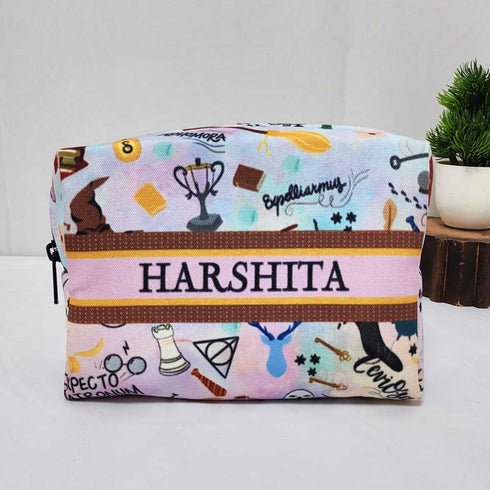 Personalised Kids Duffle Bag & Box Pouch Combo Gift Set