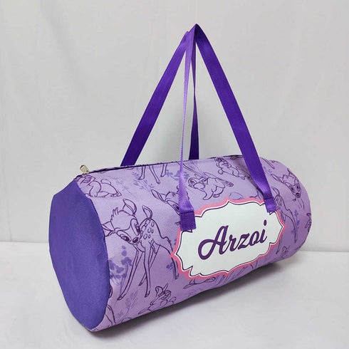 Personalised Rabbit Printed Kids Large Swimming Duffle Bag