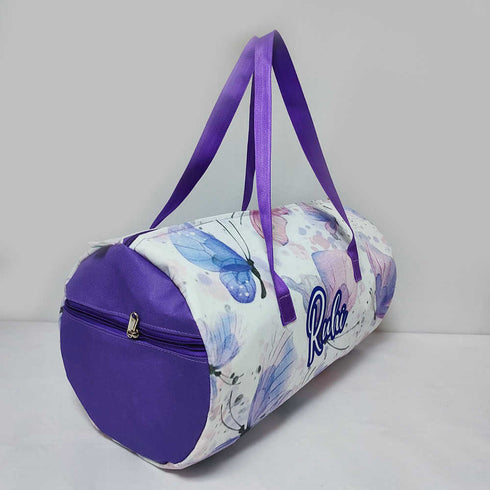 Personalised Butterflies Printed Large Swimming Duffle Bag for Kids
