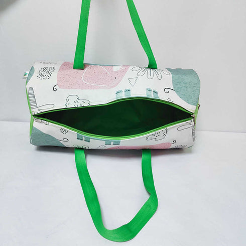 Personalised Elephant Kids Large Duffle Bag & Box Pouch Combo Gift Set