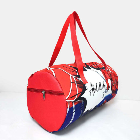 Personalised Cartoon Printed Kids Large Duffle Bag & Box Pouch Combo Gift Set